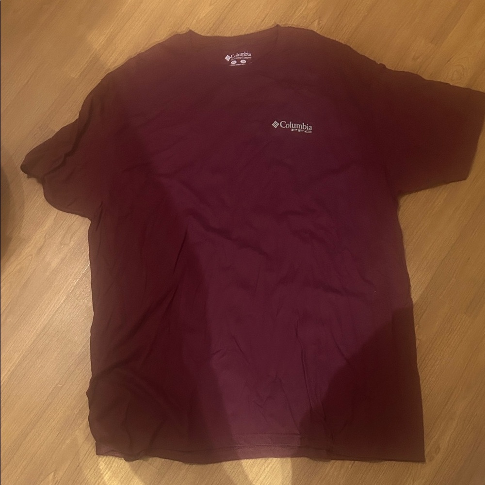 Columbia Men's Maroon Short Sleeve Tee